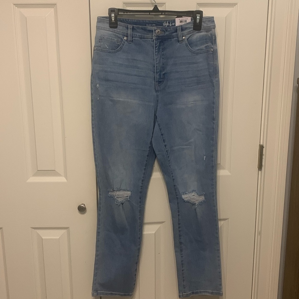 Style & Co High Rise Slim Leg Jean